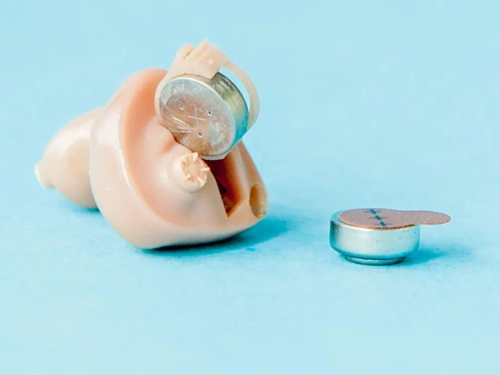 Size of disposable hearing aid battery