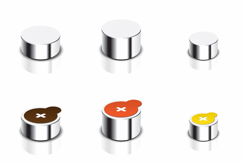 Hearing aid battery sticker function